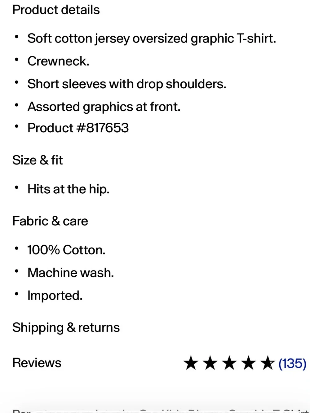 GAP worn once